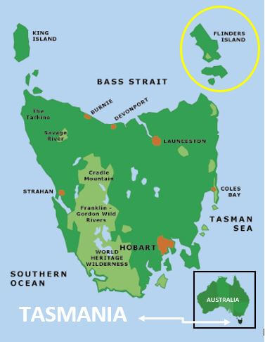 flinders island furneaux tasmania islands map museum
