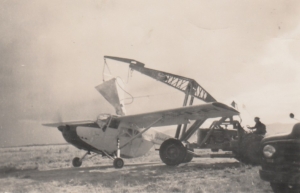 Agricultural plane ready for spreading